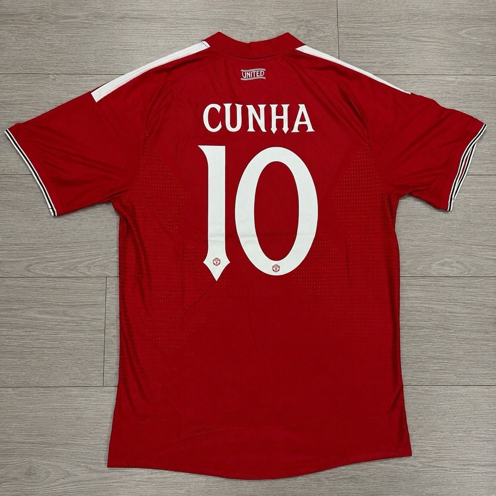 NWT Manchester United 26/27 CUNHA 10 Player Vers. / Slim Fit Adidas UCL Size 2XL